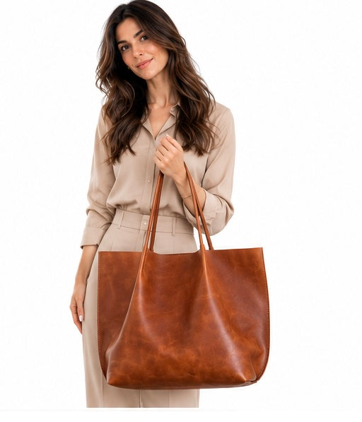 Handmade Genuine Leather Tote Bag