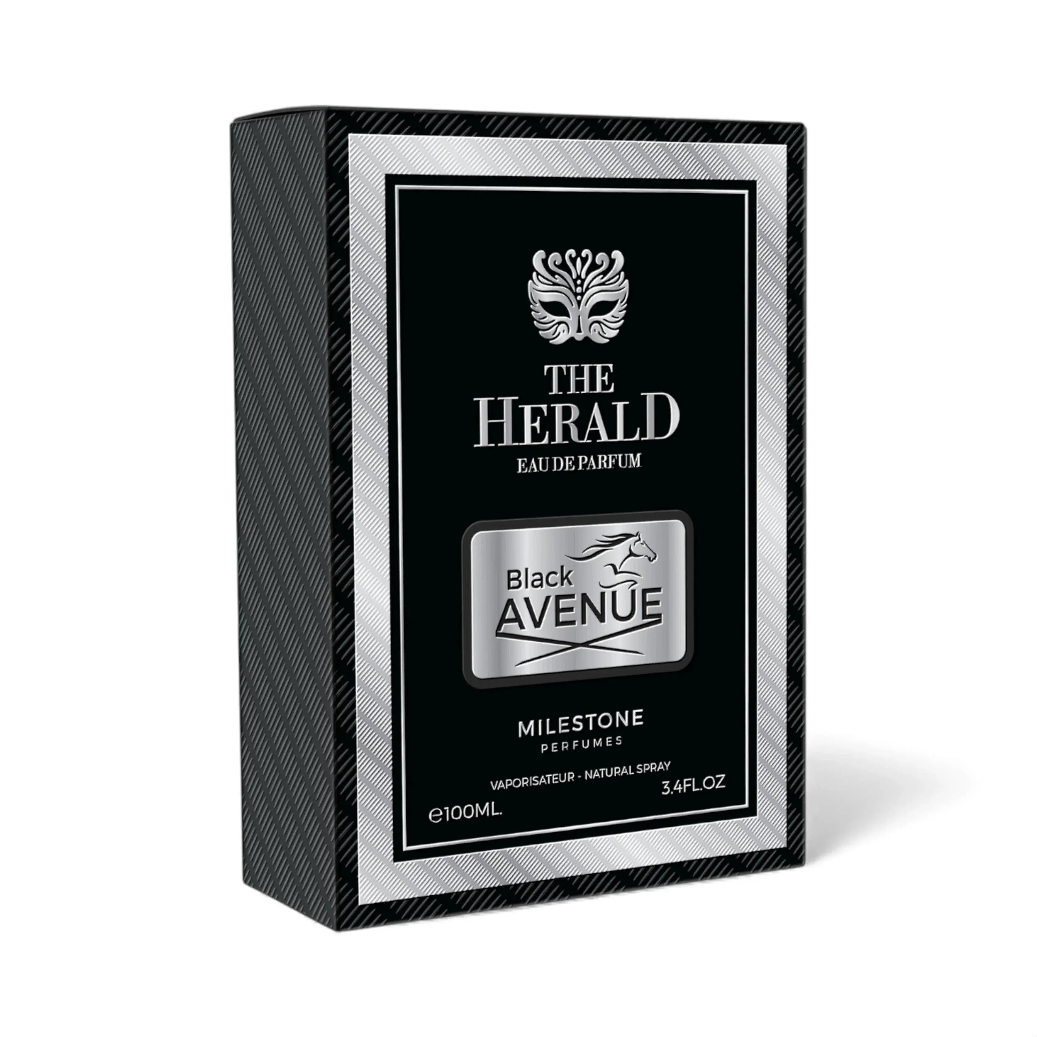 MILESTONE COLLECTION The Herald Black Avenue 100ML EDP - Ivory Luxe