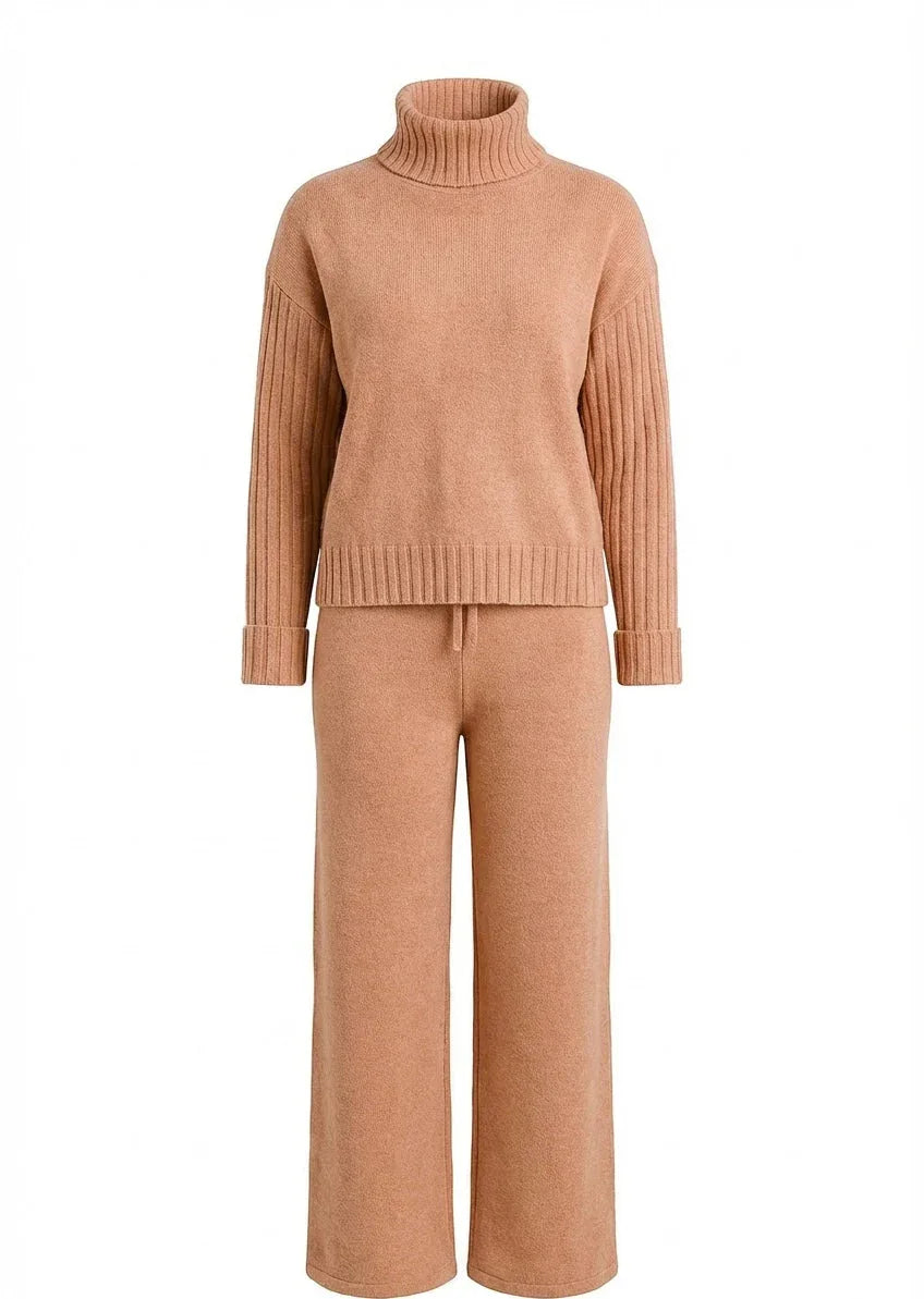 Knitted Co-ord set - Ivory Luxe