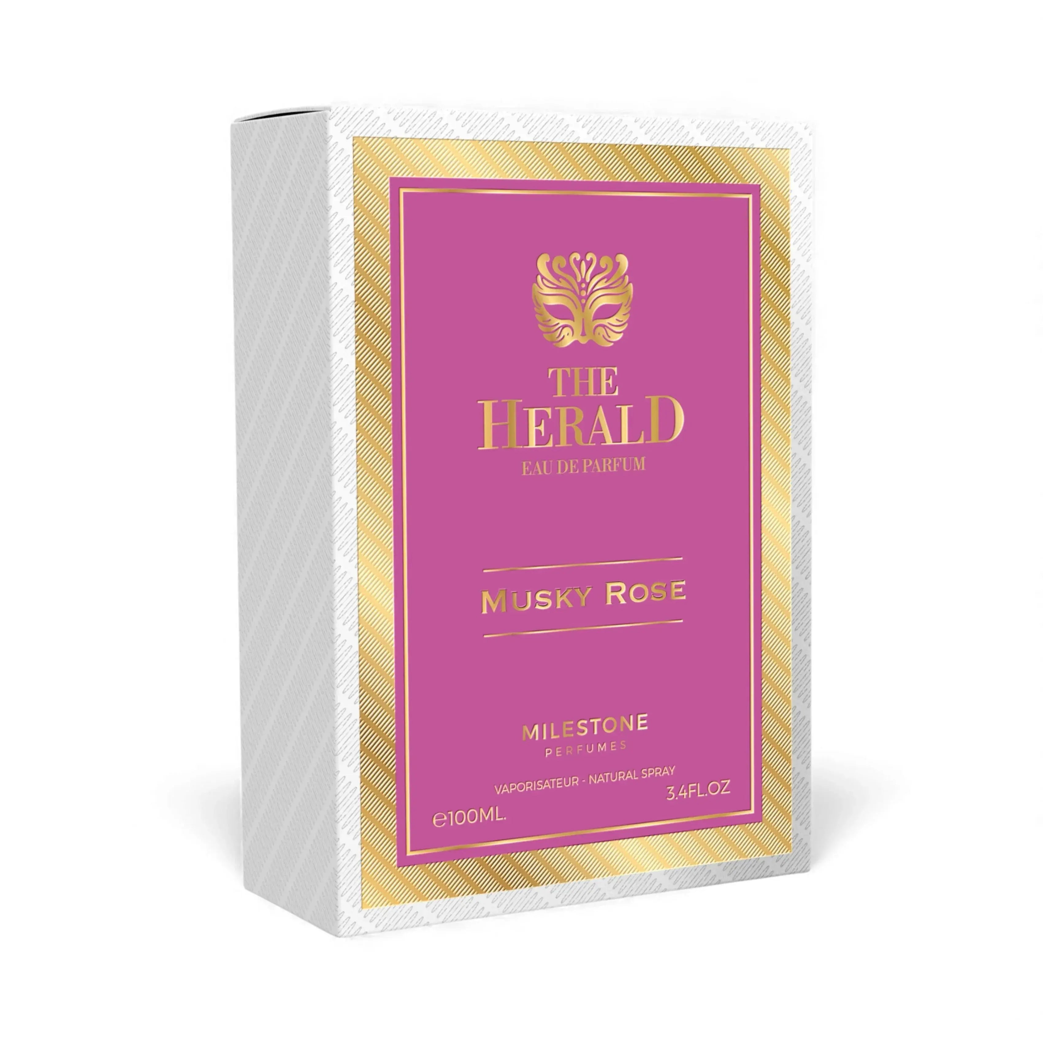 MILESTONE COLLECTION The Herald Musky Rose 100ML EDP - Ivory Luxe
