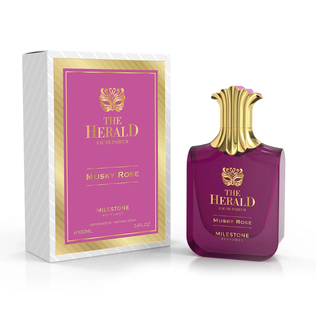 MILESTONE COLLECTION The Herald Musky Rose 100ML EDP - Ivory Luxe