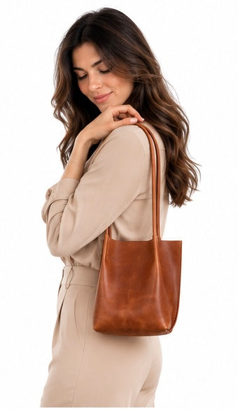 Handmade Genuine Leather Tote Bag