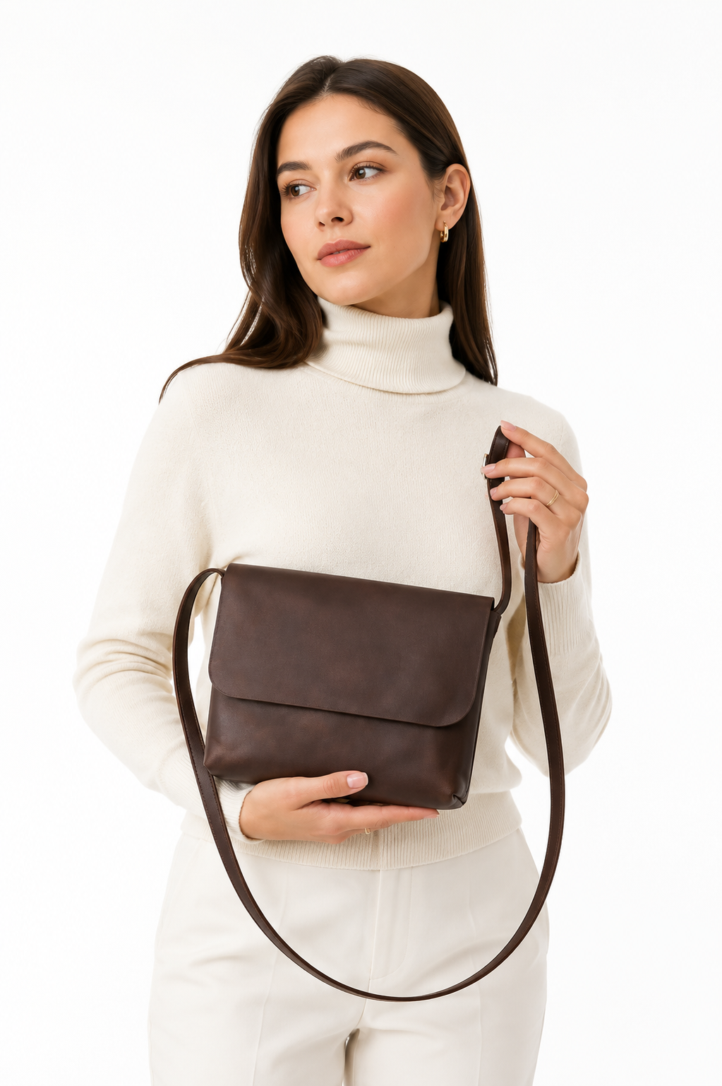 Luxury Handmade Leather Mini Crossbody Bag