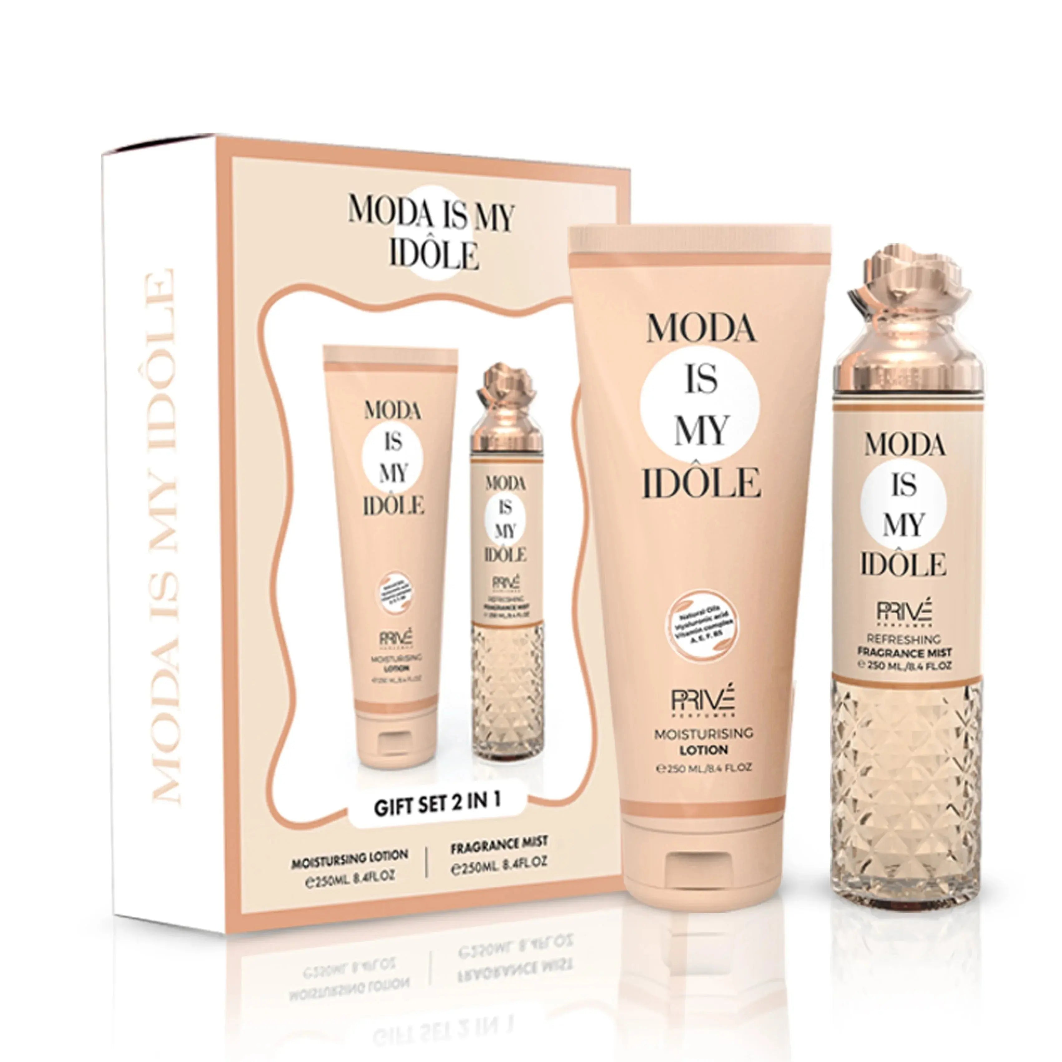PRIVE 2In1 Gift Set Moda Is My Idole BODY MIST - Ivory Luxe