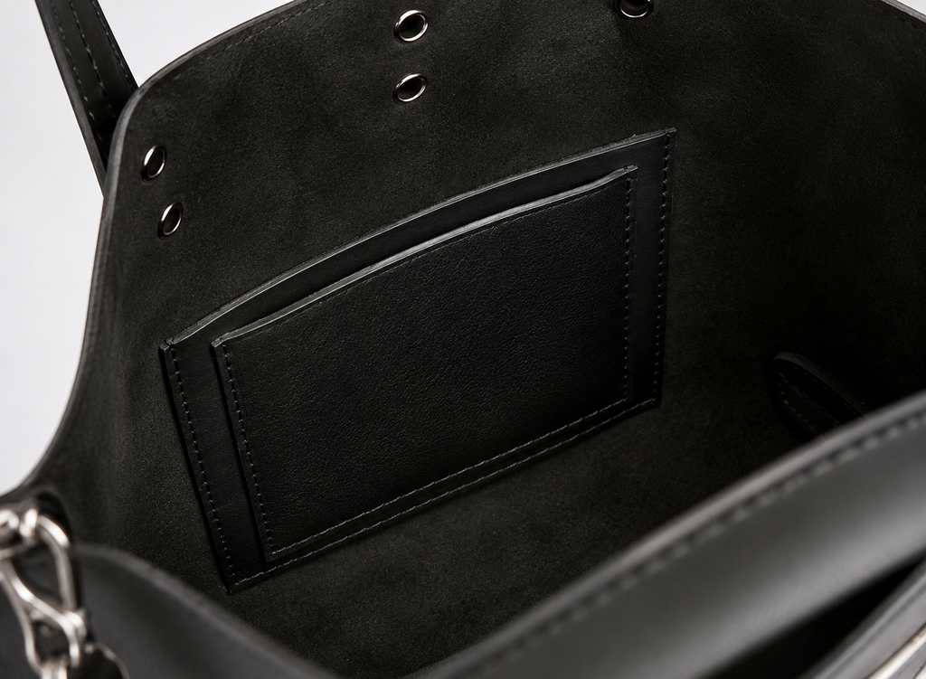 Mini Full Grain Leather Tote Crossbody Bag – Handmade Adjustable Strap