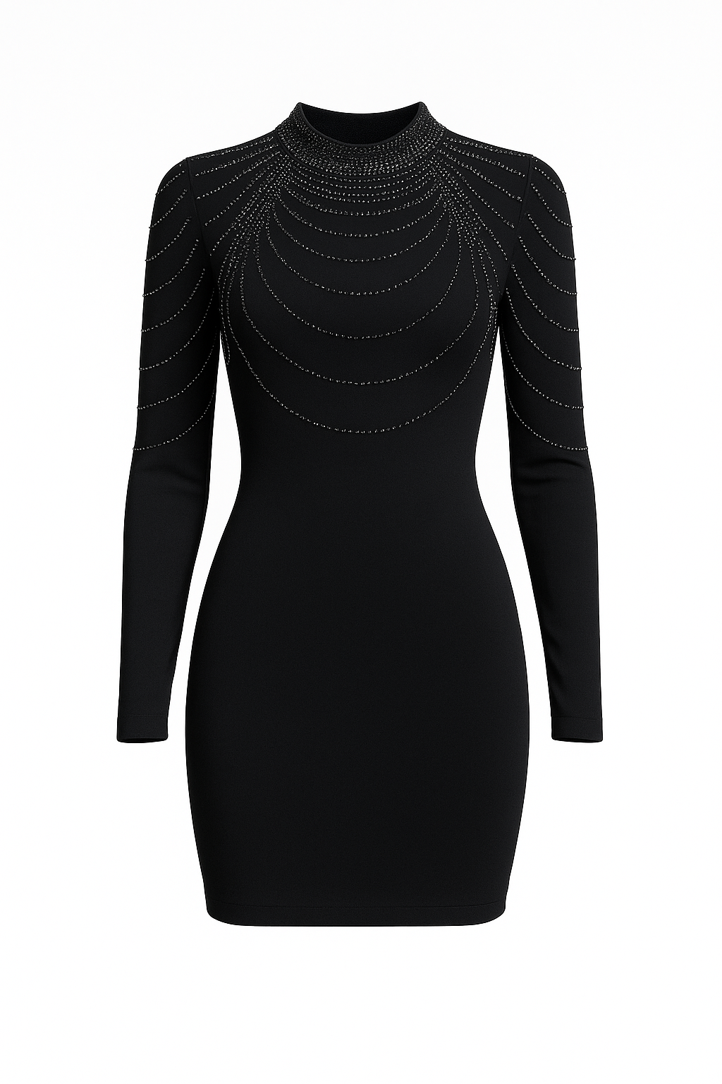 Chain Embellished BodyCon Dress
