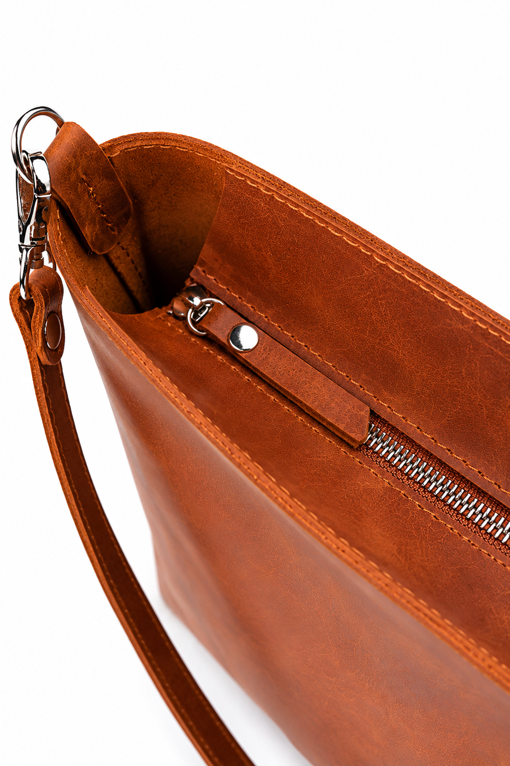 Handmade Full Grain Leather Crossbody Tote Bag | Tassel & Ring Handle | 10 Colours