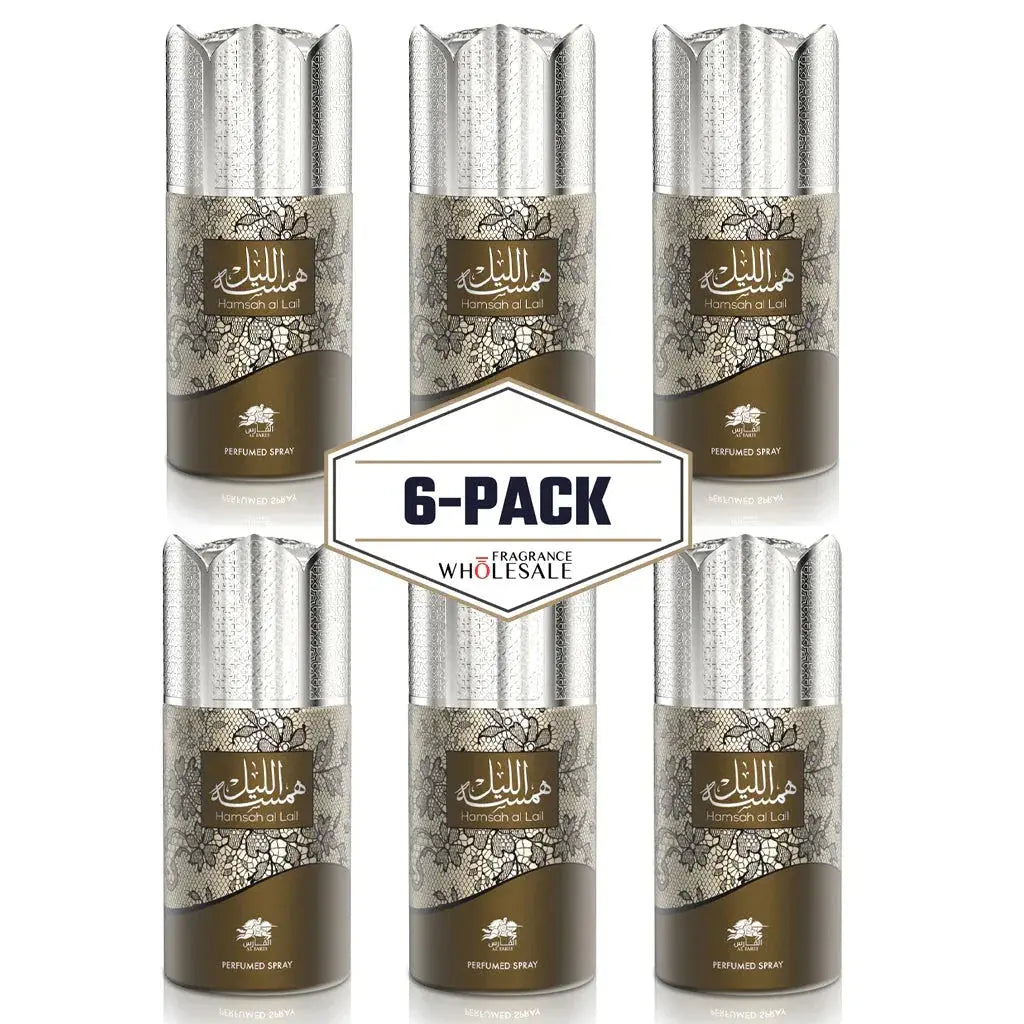 AL FARES Hamsah Al Lail Perfume Deodorant 250ml 6x PACK - Ivory Luxe