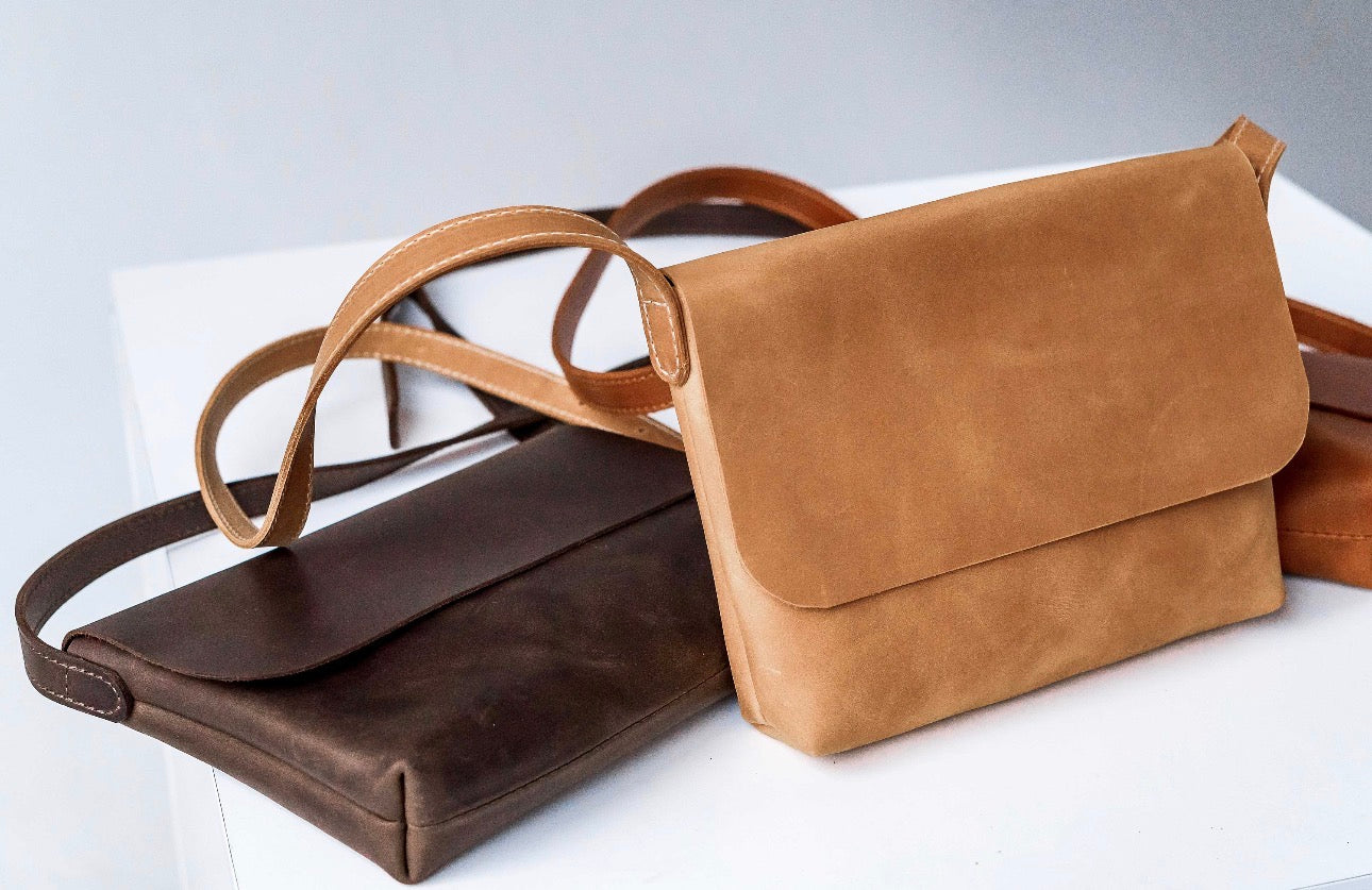 Luxury Handmade Leather Mini Crossbody Bag