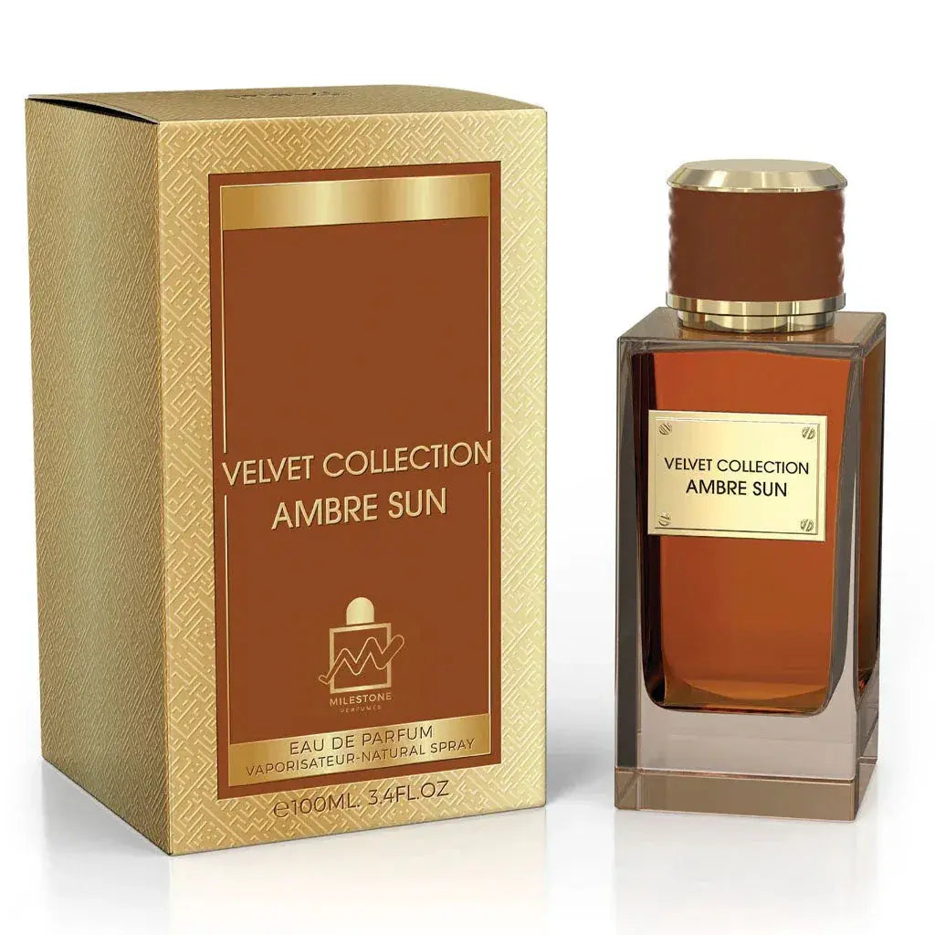 MILESTONE Velvet Collection Ambre Sun (Unisex) 100ML EDP - Ivory Luxe