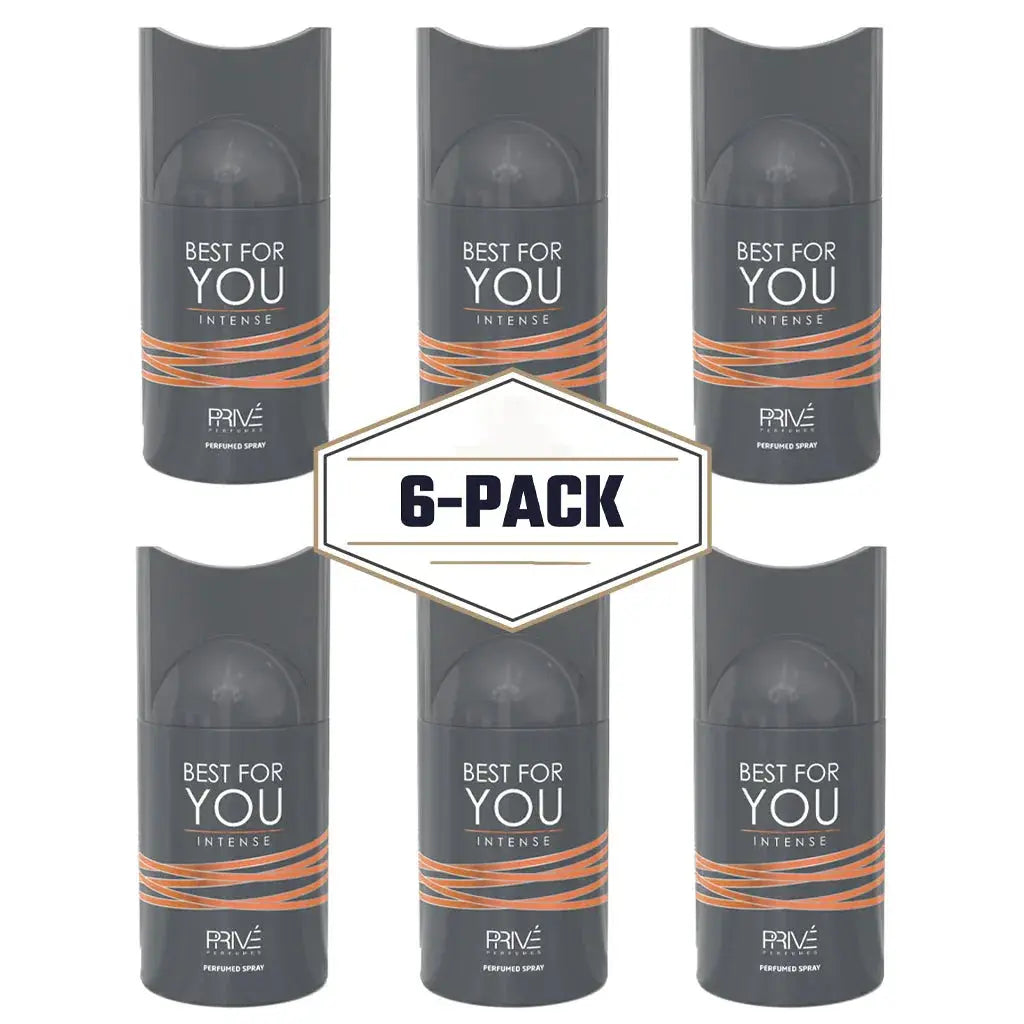 Prive Best For You Intense 250ML Deodorants 6X PACK - Ivory Luxe