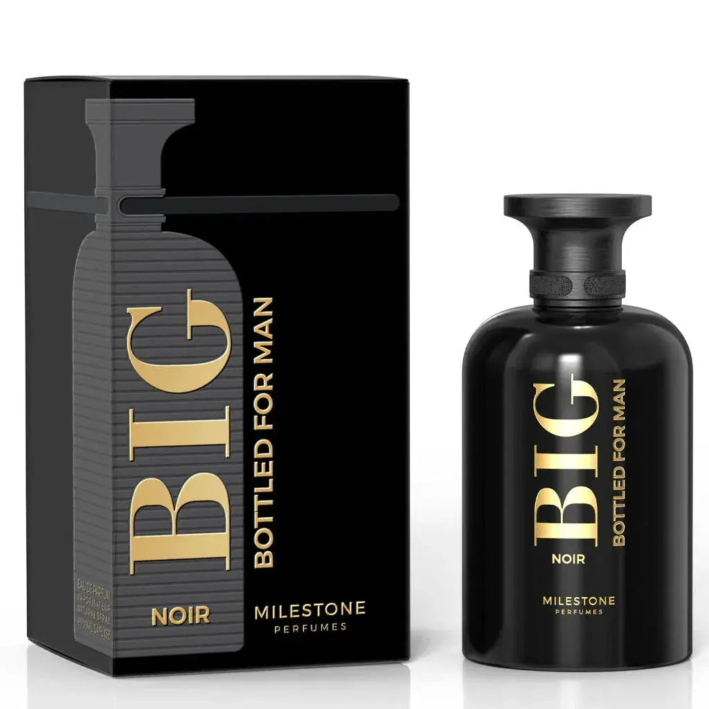 MILESTONE Big Bottled Noir (Pour Homme) 100ML Eau De Parfum - Ivory Luxe
