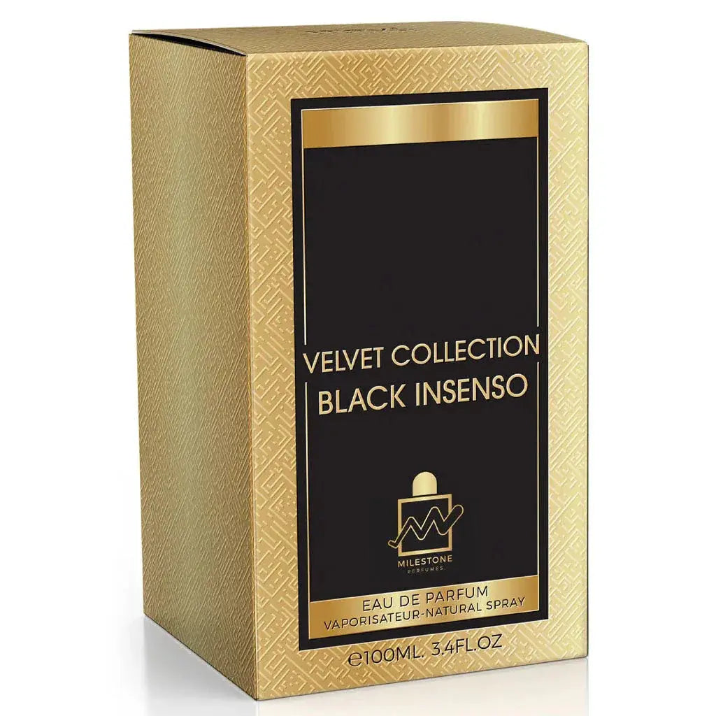 MILESTONE Velvet Collection Black Insenso (Unisex) 100ML EDP - Ivory Luxe