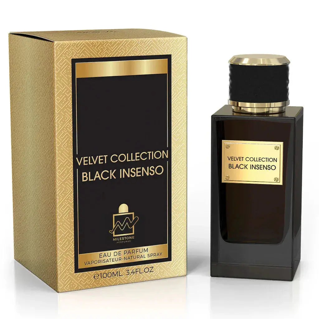 MILESTONE Velvet Collection Black Insenso (Unisex) 100ML EDP - Ivory Luxe