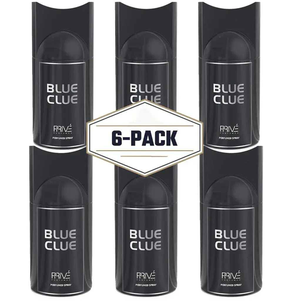 PRIVE Blue Clue Perfume Deodorant 250ml 6x PACK - Ivory Luxe