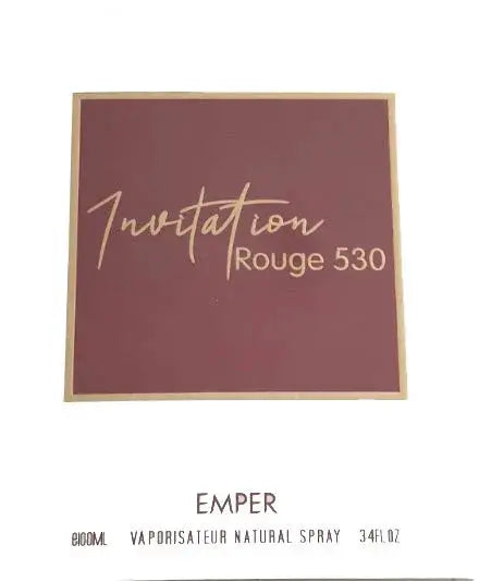 EMPER Invitation Rouge 530 (Unisex) 100ML EDP - Ivory Luxe