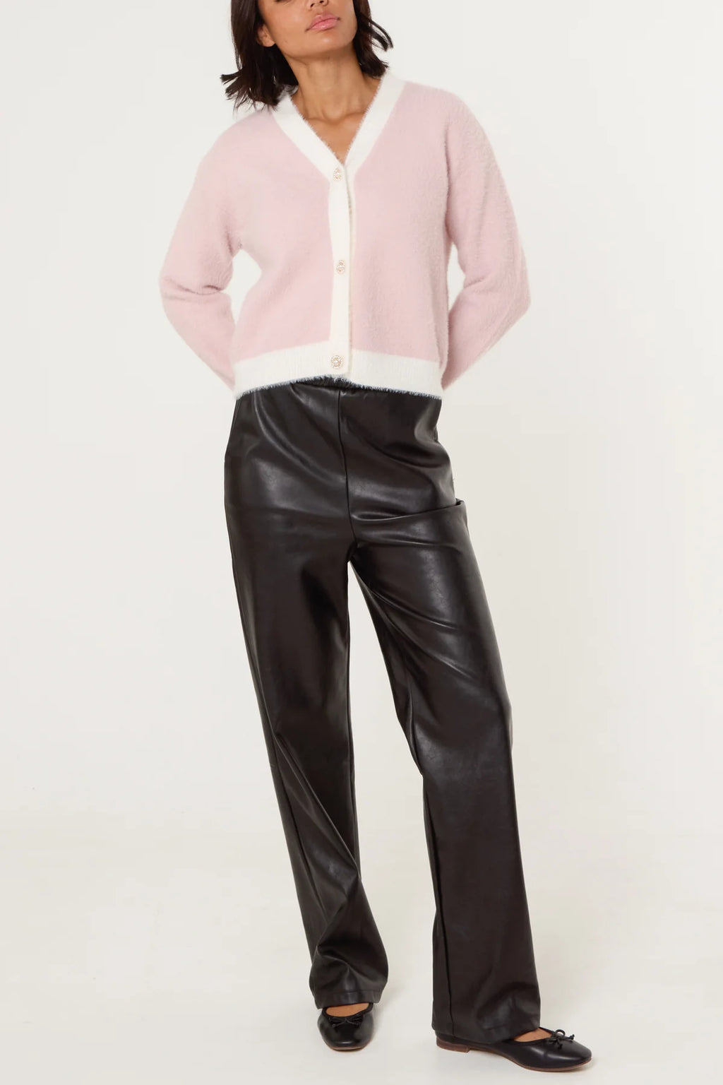 Pearl Button Knit Cardigan