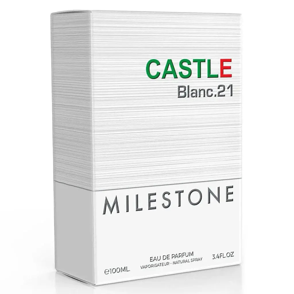 MILESTONE Castle Blanc.21 (Pour Homme) 100ML EDP - Ivory Luxe