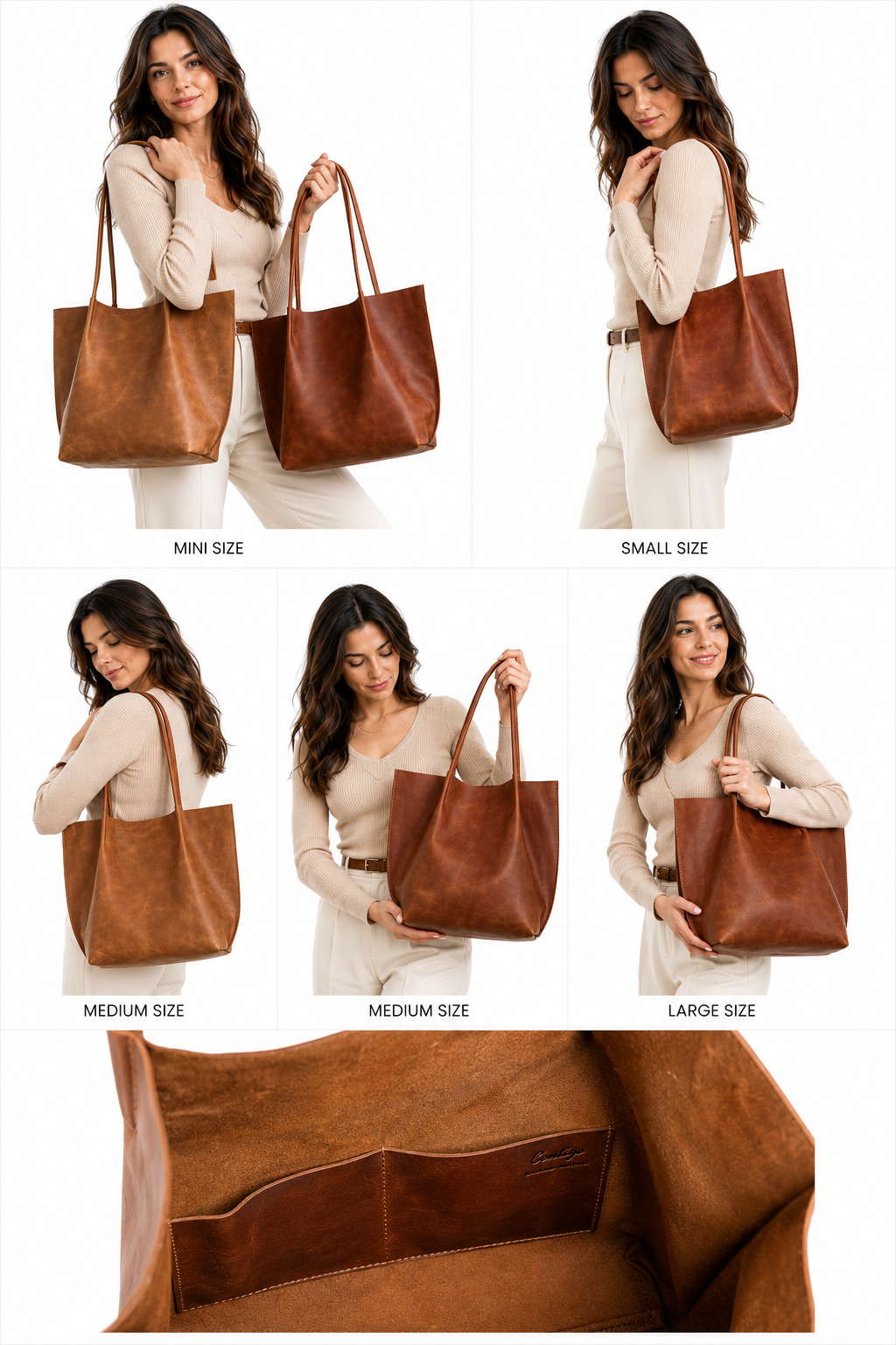 Handmade Genuine Leather Tote Bag