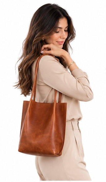 Handmade Genuine Leather Tote Bag