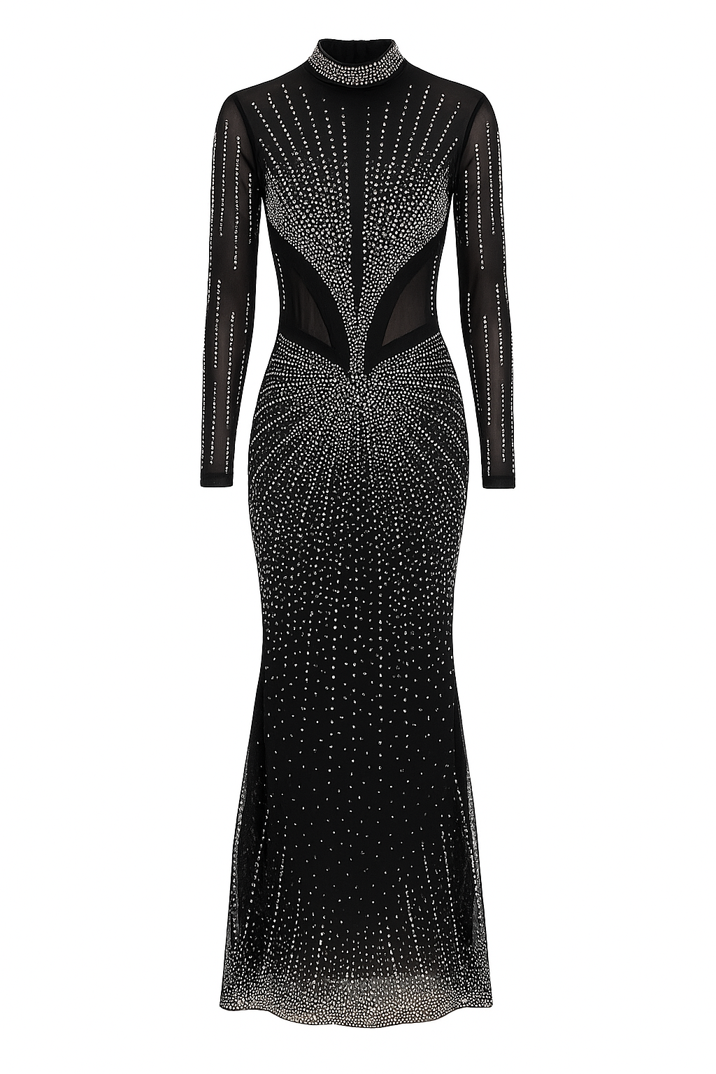 Diamond Embellish Maxi Dress