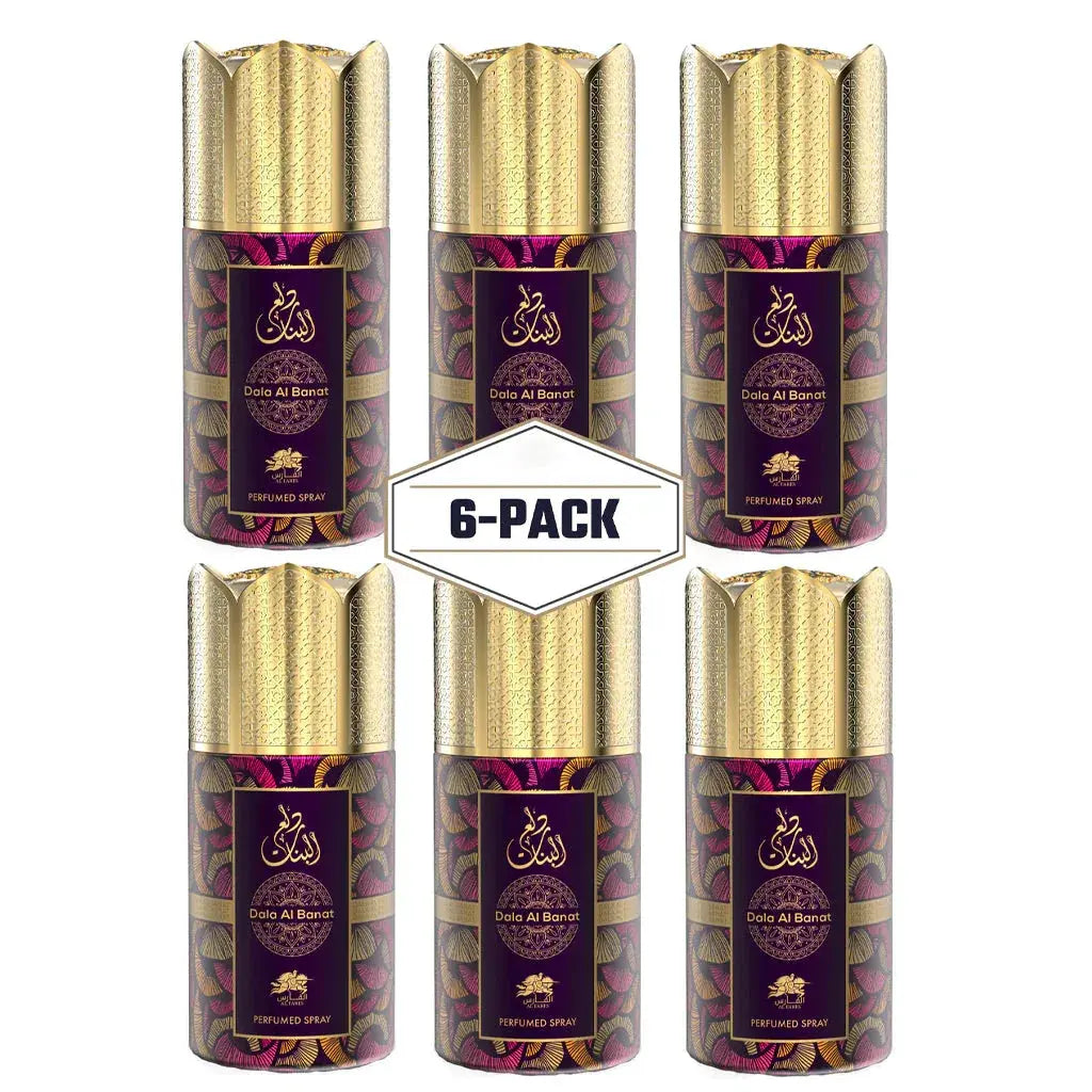 AL FARES Dala Al Banat Perfume Deodorant 250ml 6x PACK - Ivory Luxe