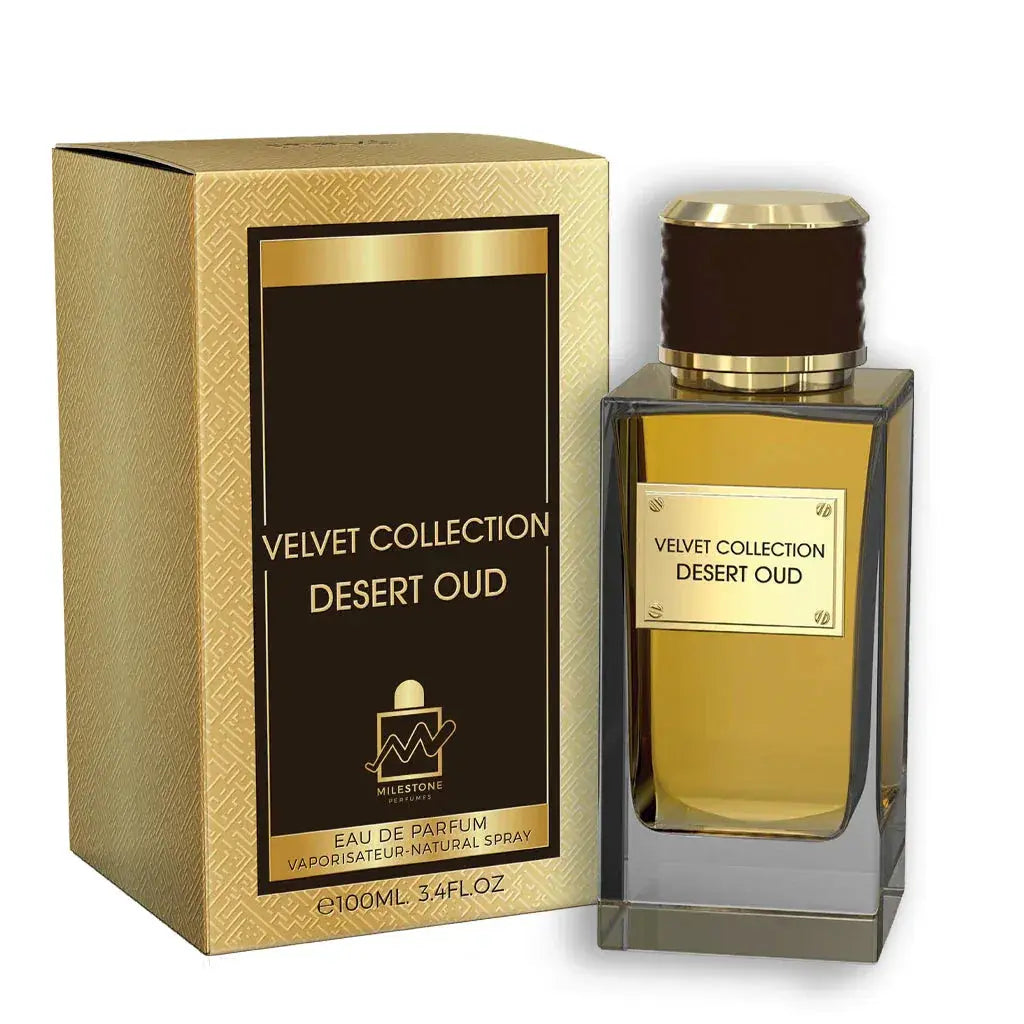 MILESTONE Velvet Collection Desert Oud (Unisex) 100ML EDP - Ivory Luxe