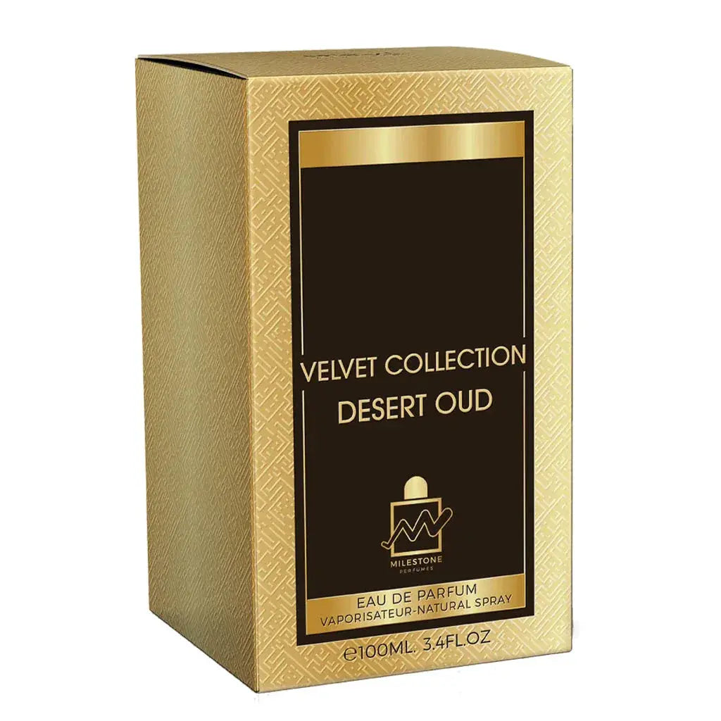 MILESTONE Velvet Collection Desert Oud (Unisex) 100ML EDP - Ivory Luxe
