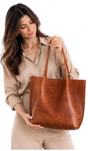 Handmade Genuine Leather Tote Bag