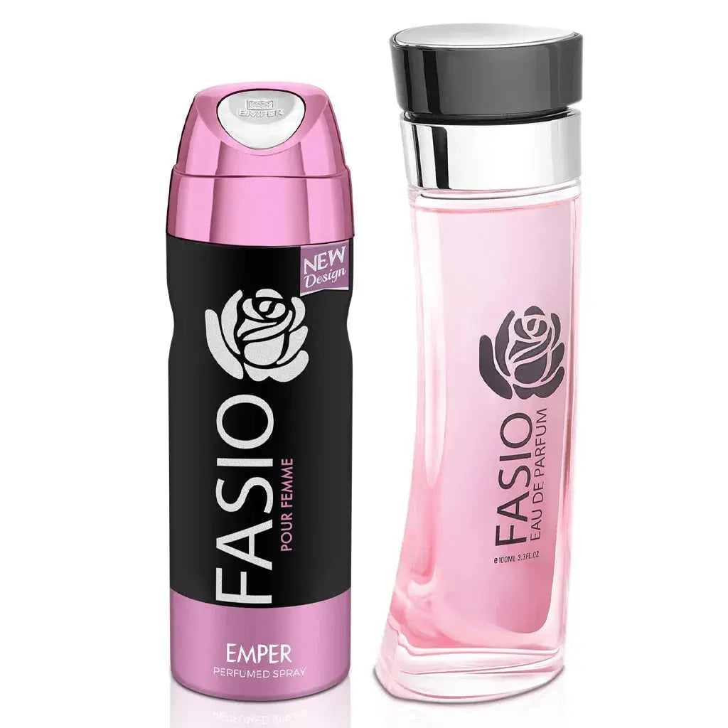 Emper Fasio Pour Femme Gift Set 100ml Free Deo - Ivory Luxe