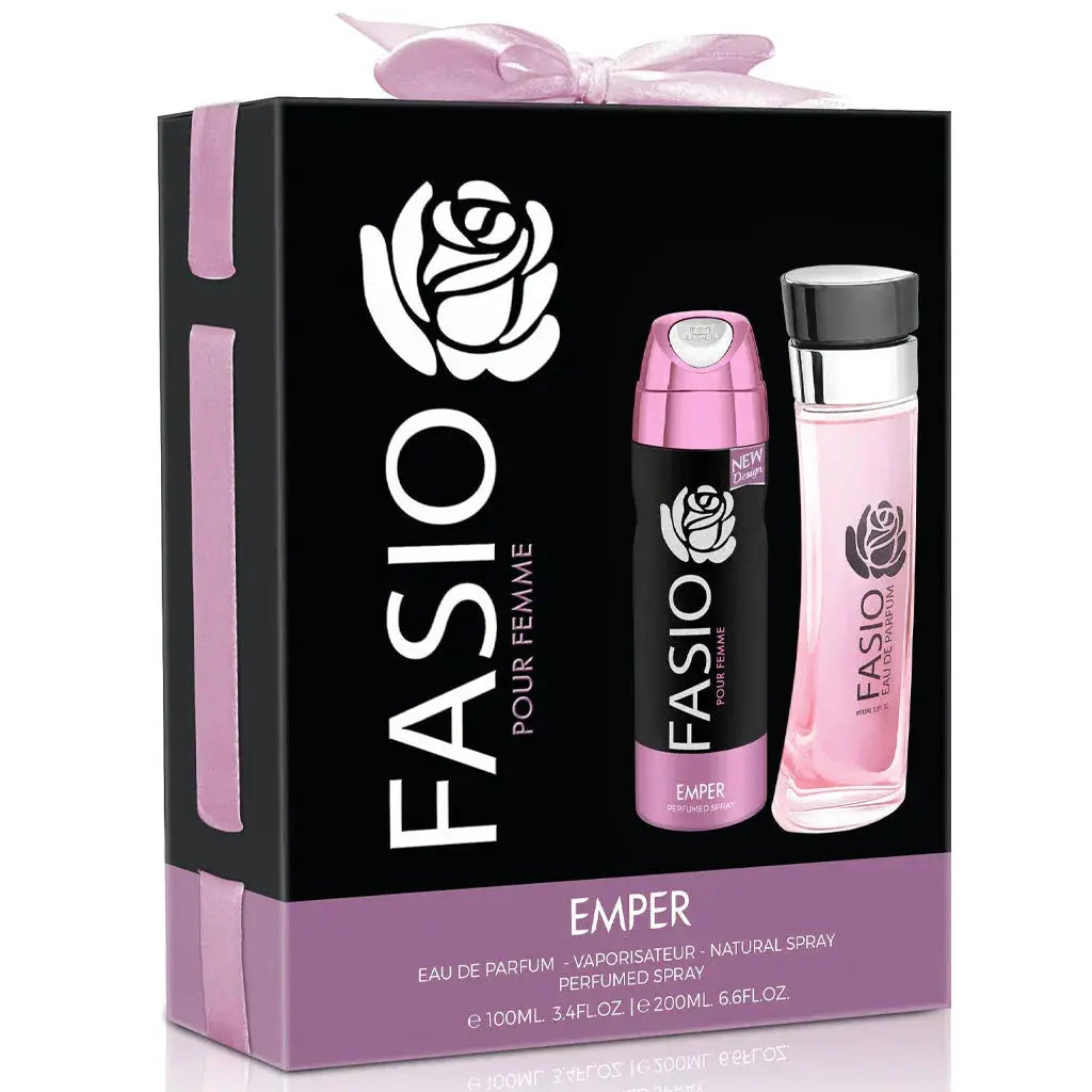 Emper Fasio Pour Femme Gift Set 100ml Free Deo - Ivory Luxe