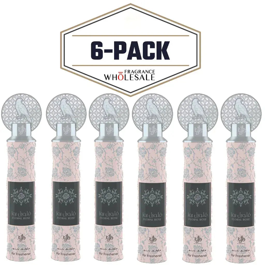 AL WATANIAH FLORAL ROSE Air Freshener 300ml 6x PACK (6 units) - Ivory Luxe