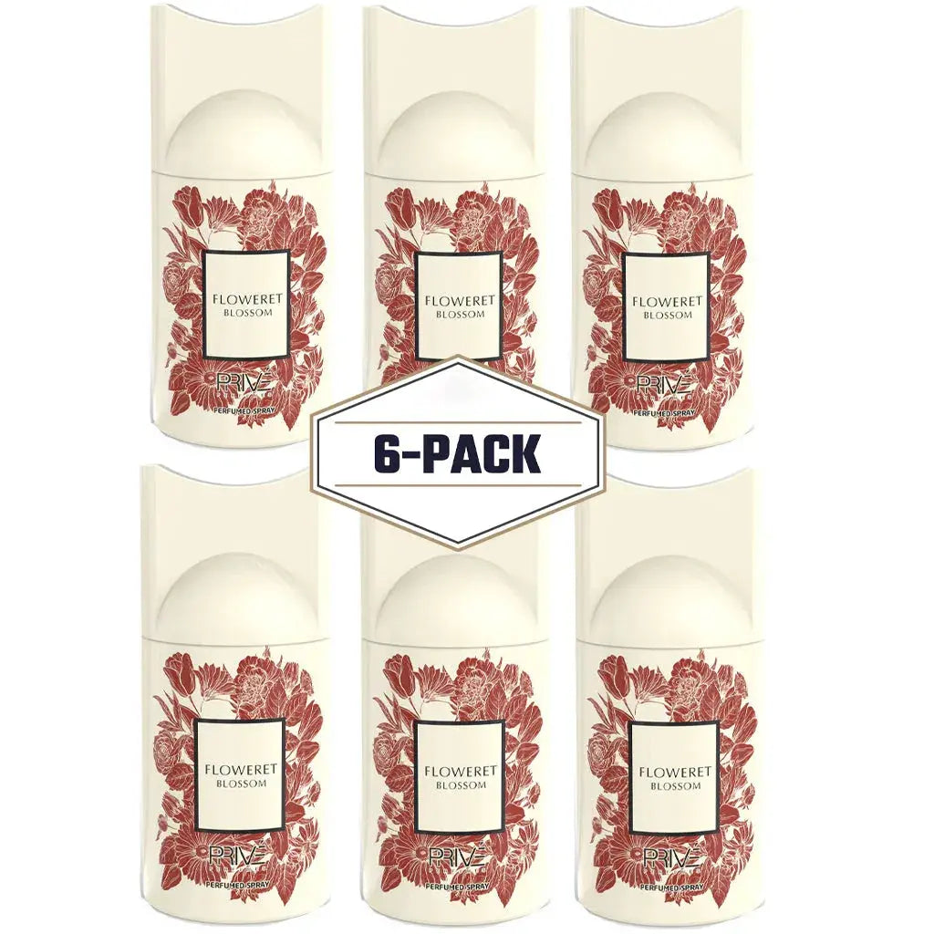 PRIVE Floweret Blossom Perfume Deodorant 250ml 6x PACK - Ivory Luxe