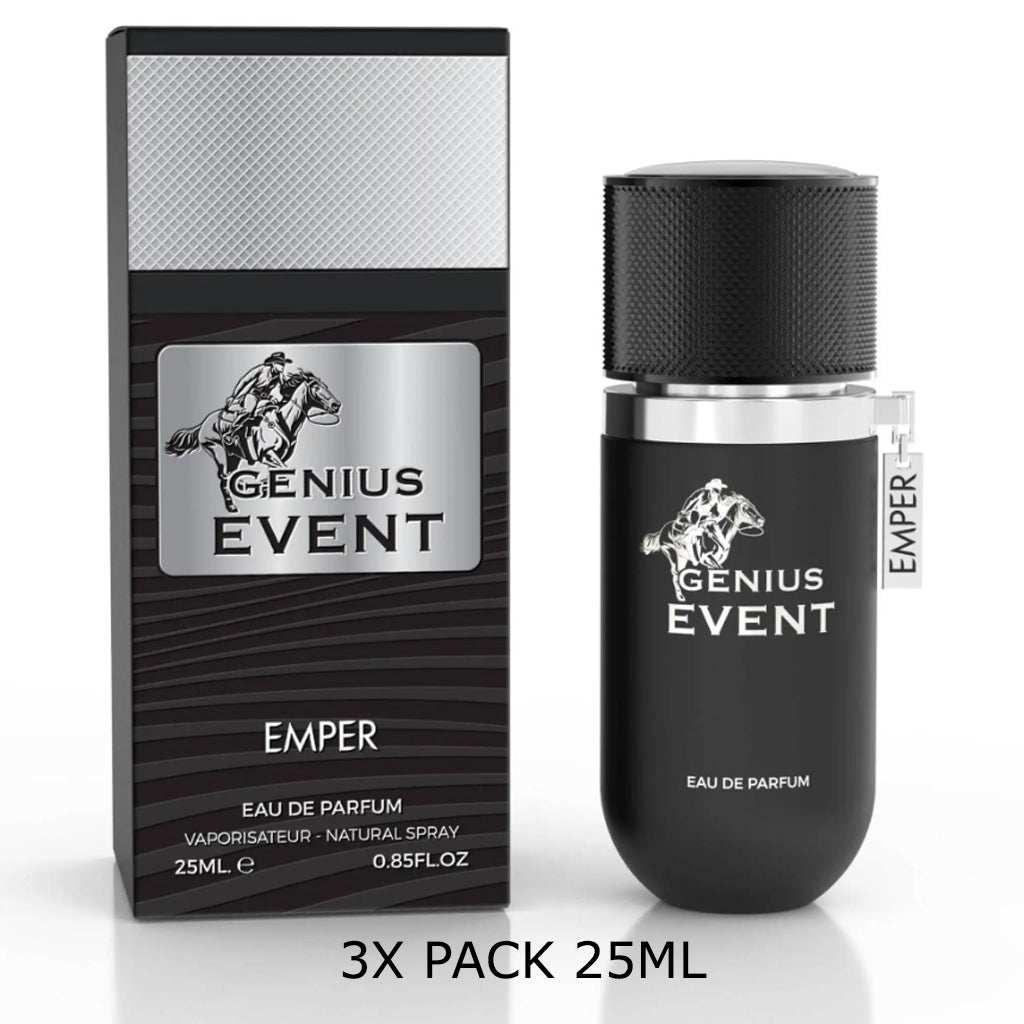 Genius Event Eau De Parfum 25ml – 3-Pack by Emper