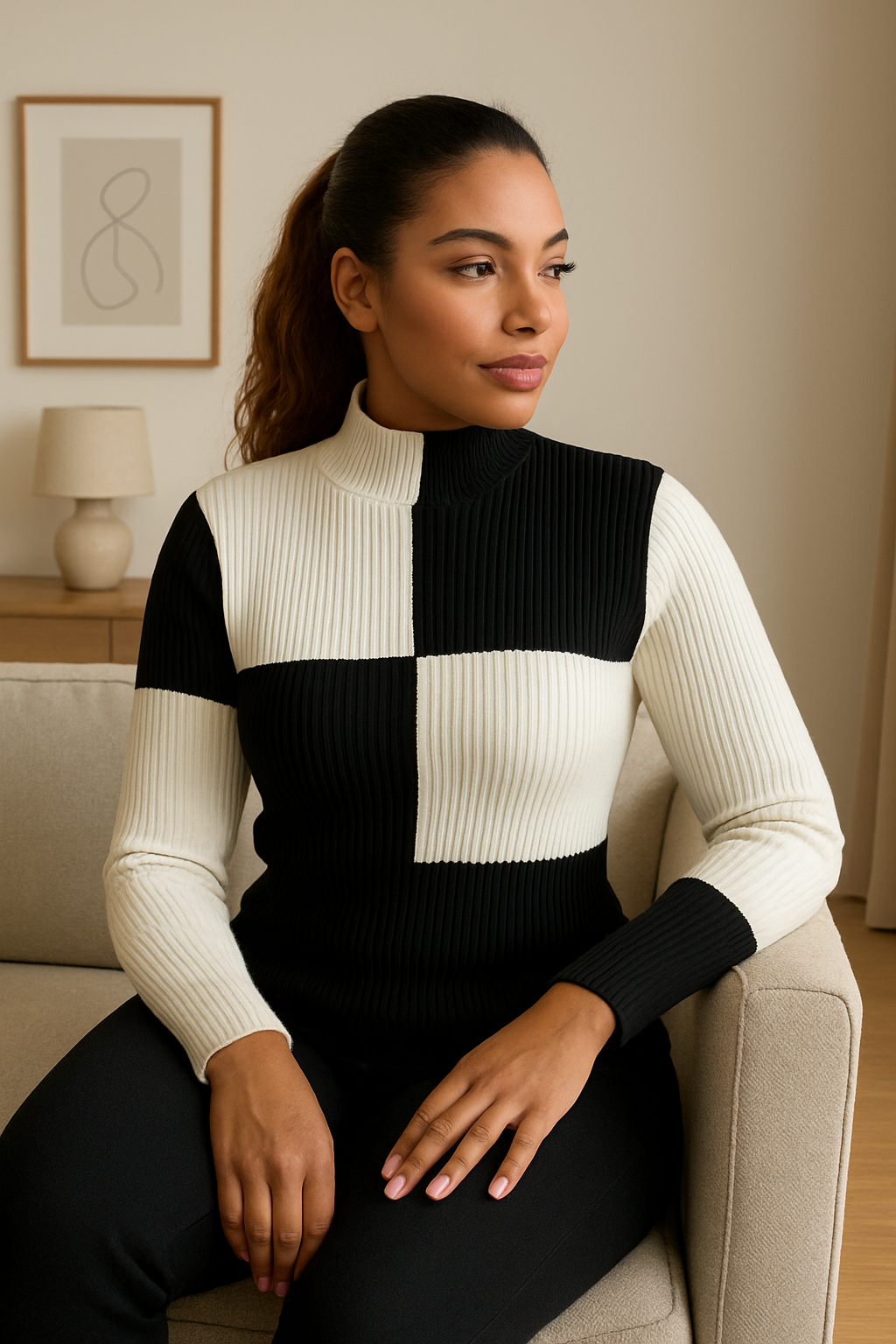 Patterned Women's Jumper