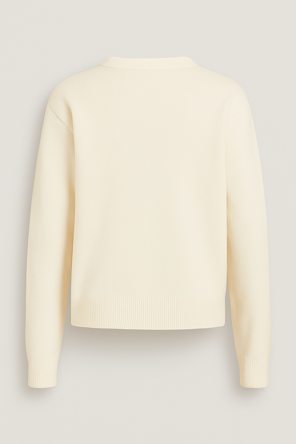 Cream-colored Graphic Jumper with crew neck and ribbed cuffs, soft knit fabric, relaxed fit, and bold artistic face sketch print on front for women UK 8–14