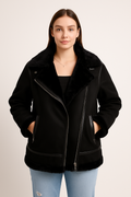 Suede Feel Aviator Women’s Jacket