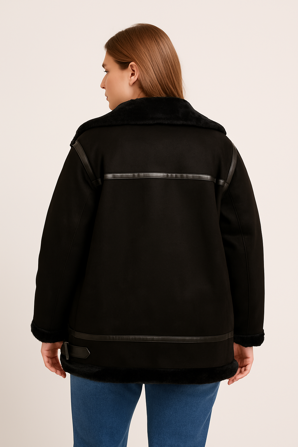 Suede Feel Aviator Women’s Jacket