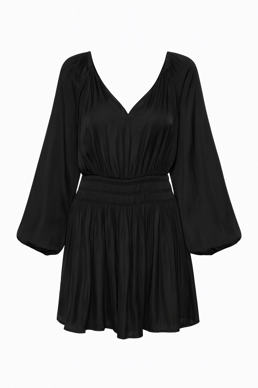 Eve Long Sleeves Elastic Waist Dress