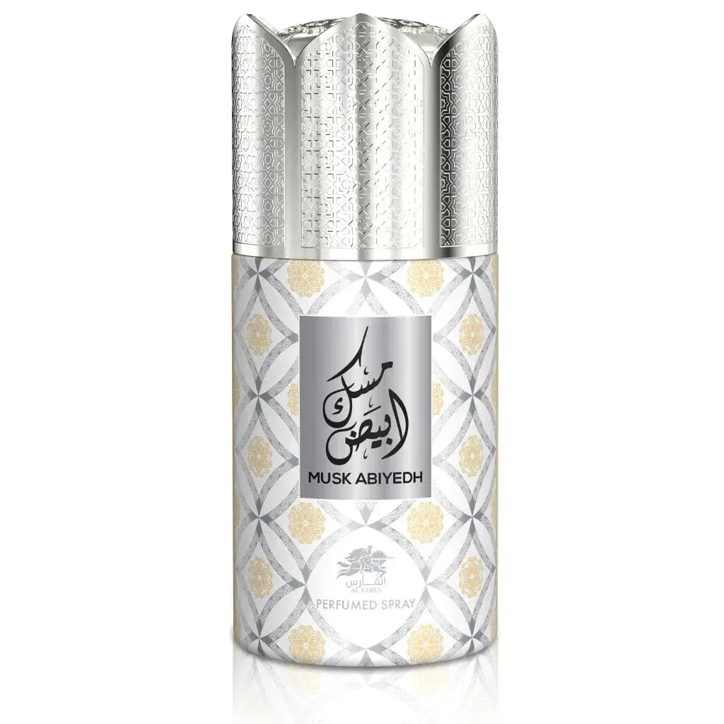 AL FARES Musk Abiyedh Perfume Deodorant 250ml 6x PACK - Ivory Luxe