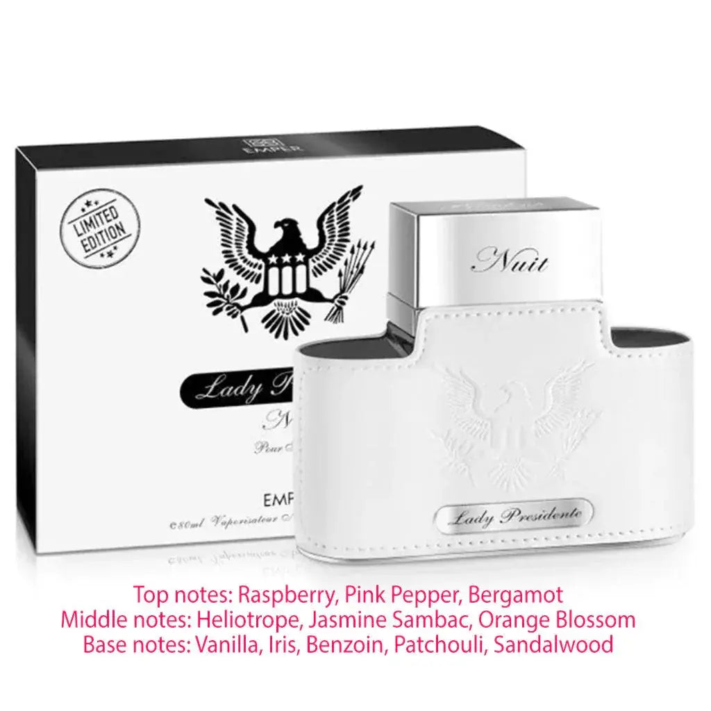 EMPER LADY PRESIDENTE Nuit Pour Femme Eau De Parfum 80ml - Ivory Luxe