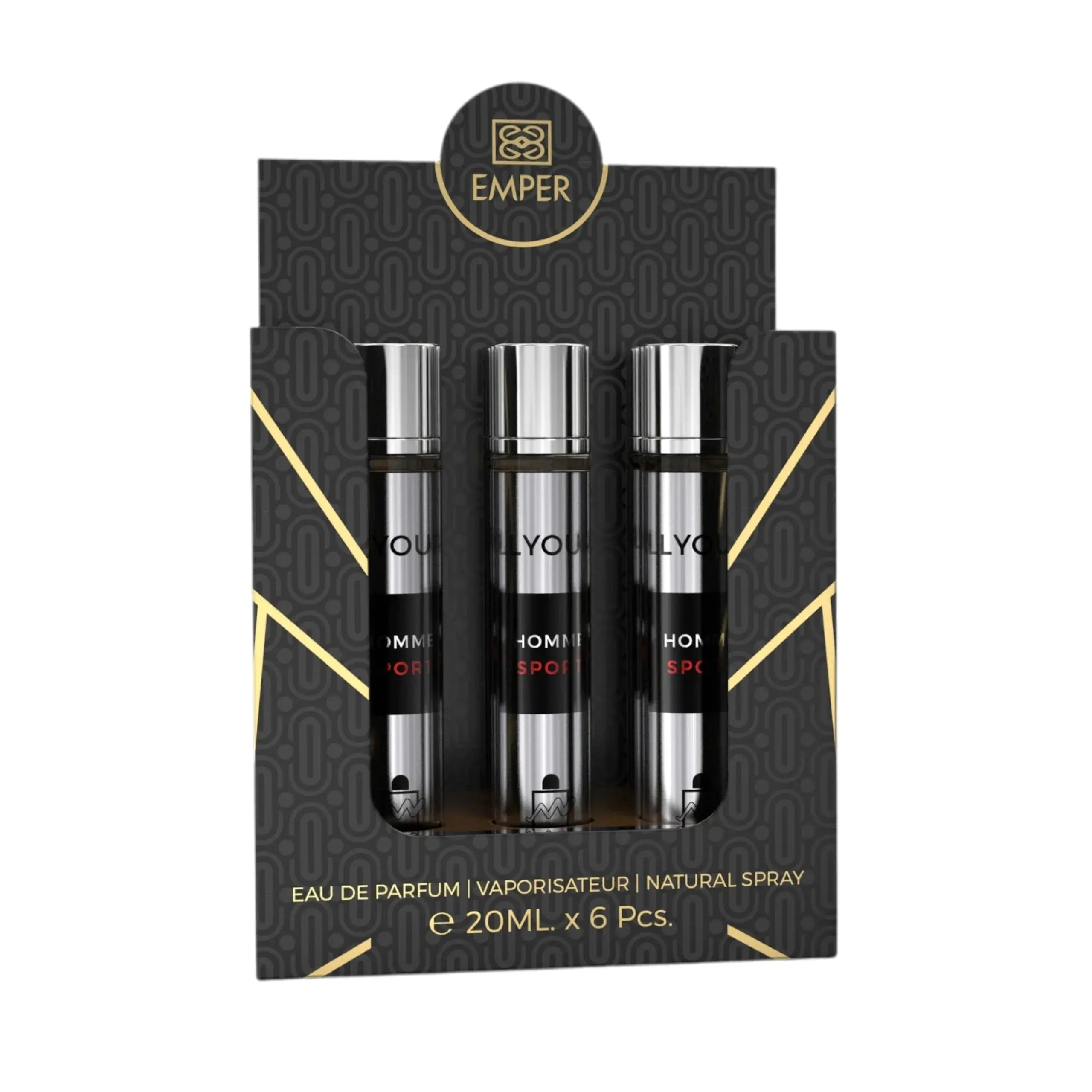 MILESTONE All Yours Homme Sport Eau De Parfum 5x 20ml Plus 1 Free Tester - Ivory Luxe