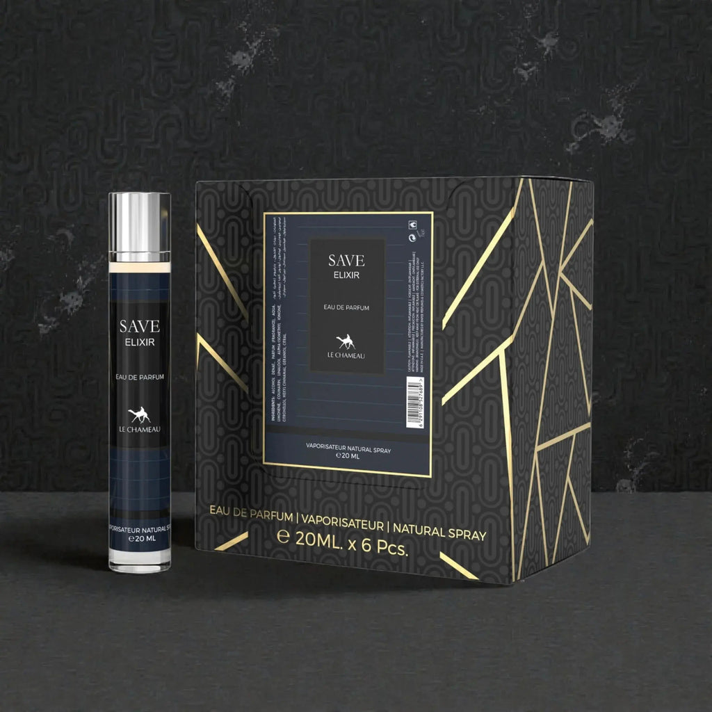 LE CHAMEAU Save.Age Elixir Eau De Parfum 23x 20ml Plus 1 Free Tester - Ivory Luxe