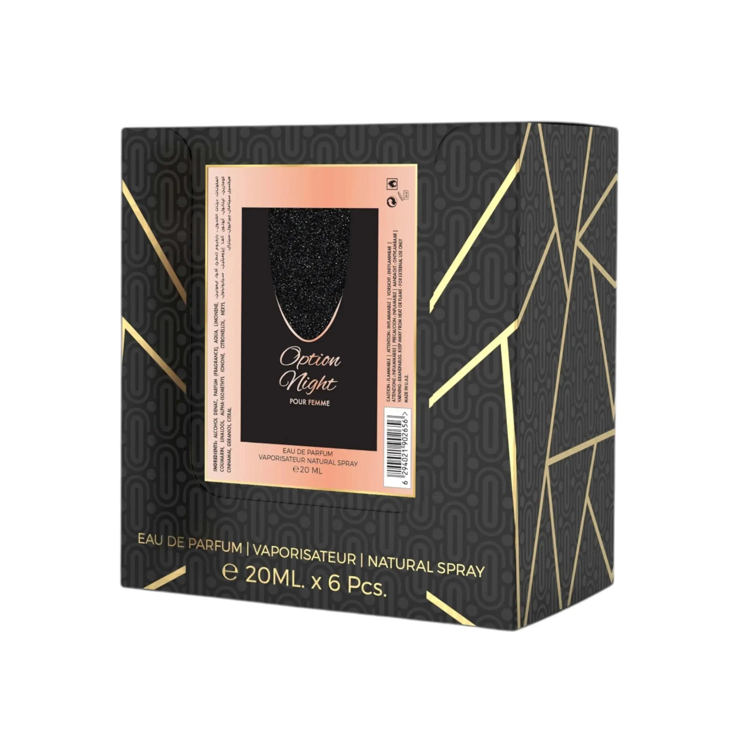 Option Night Woman Eau De Parfum 23x 20ml Plus 1 Free Tester - Ivory Luxe