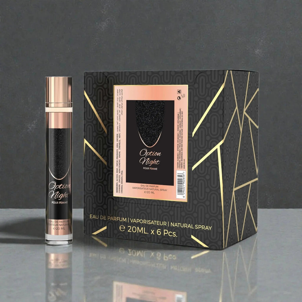 Option Night Woman Eau De Parfum 23x 20ml Plus 1 Free Tester - Ivory Luxe