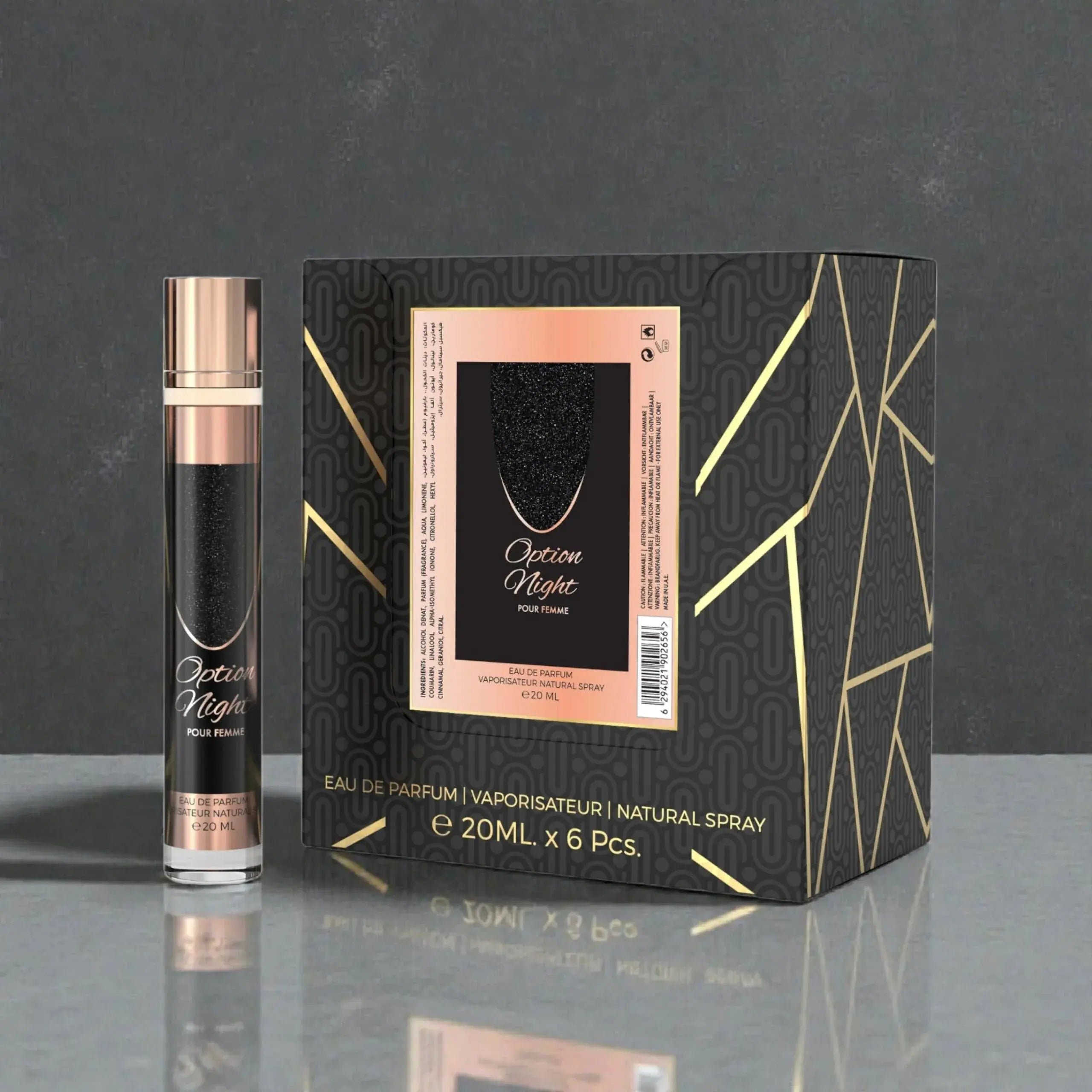 Option Night Woman Eau De Parfum 23x 20ml Plus 1 Free Tester - Ivory Luxe