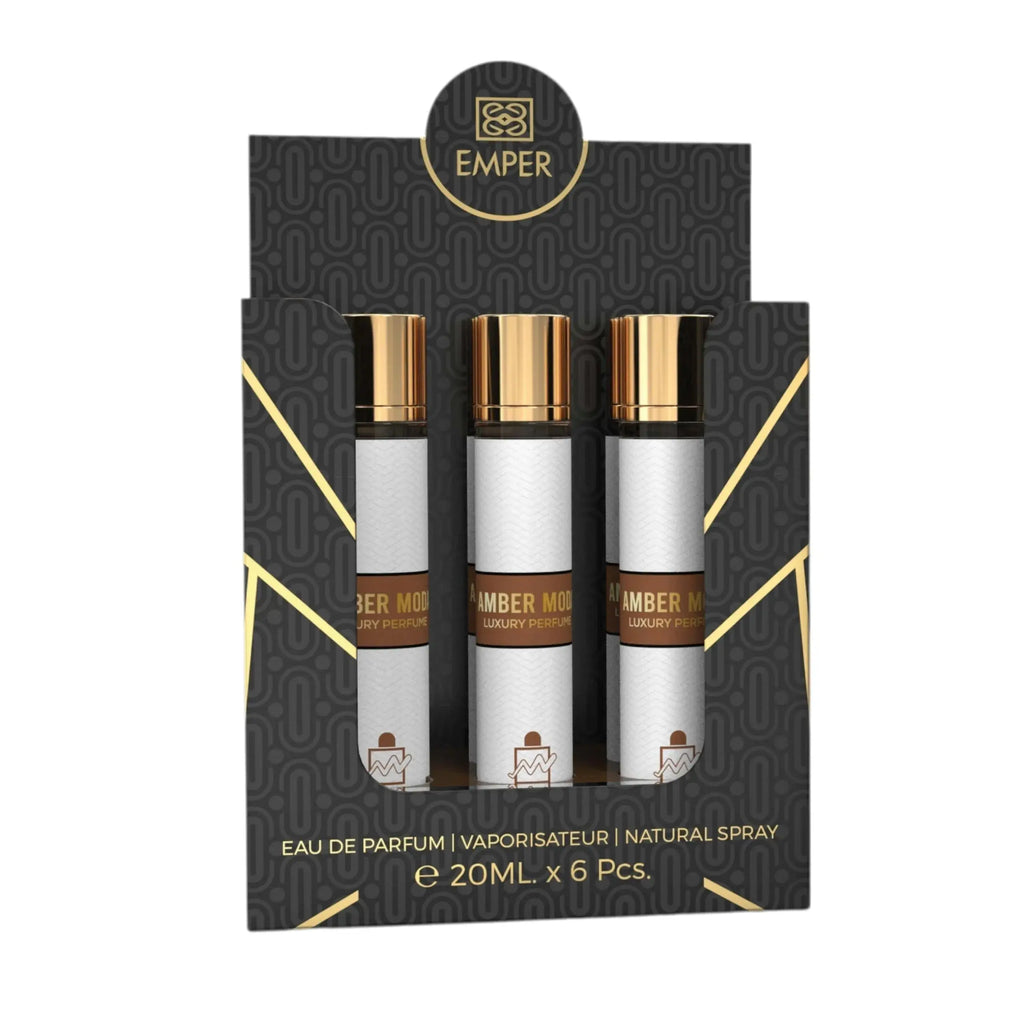 MILESTONE AMBER MODA Eau De Parfum 5x 20ml Plus 1 Free Tester - Ivory Luxe