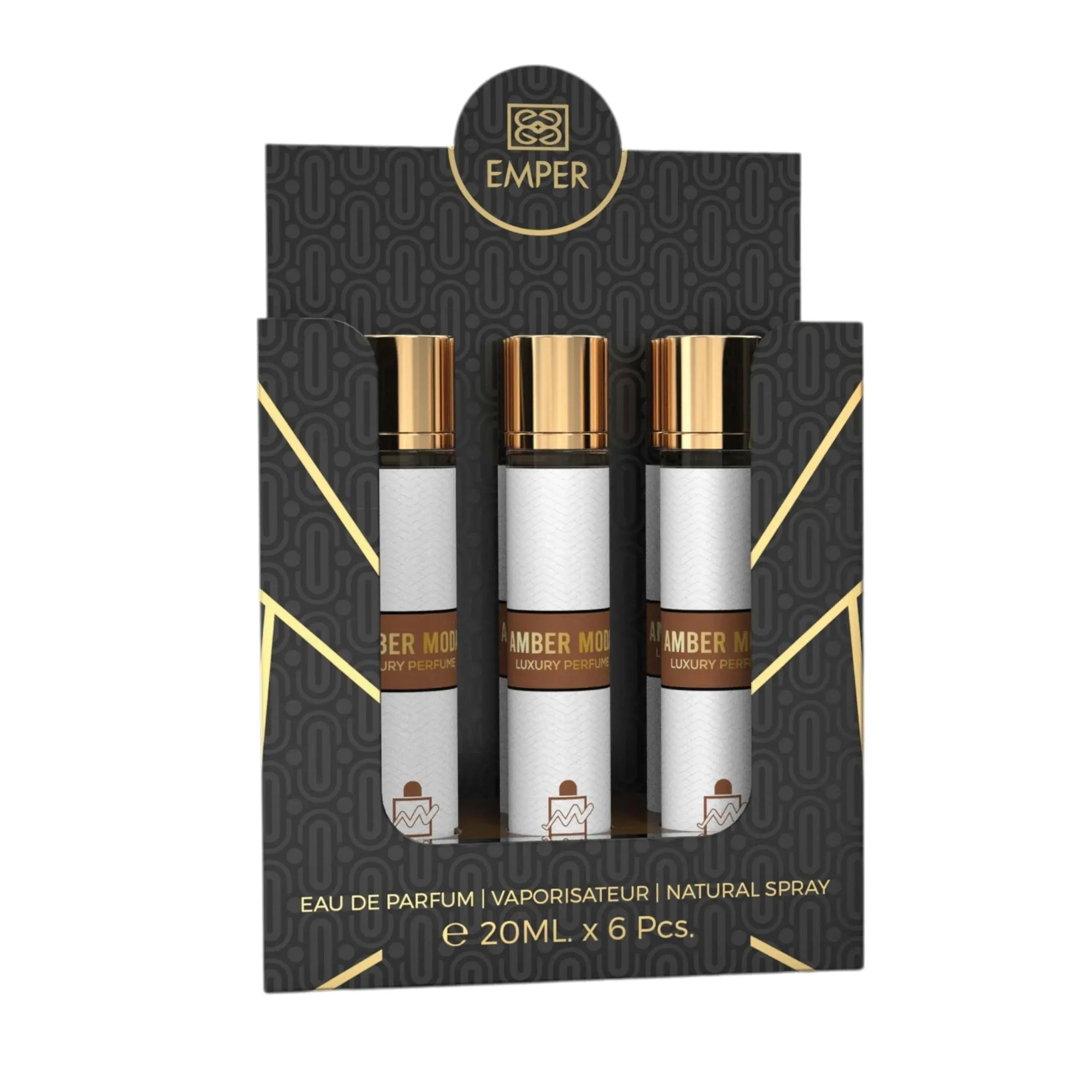 MILESTONE AMBER MODA Eau De Parfum 5x 20ml Plus 1 Free Tester - Ivory Luxe