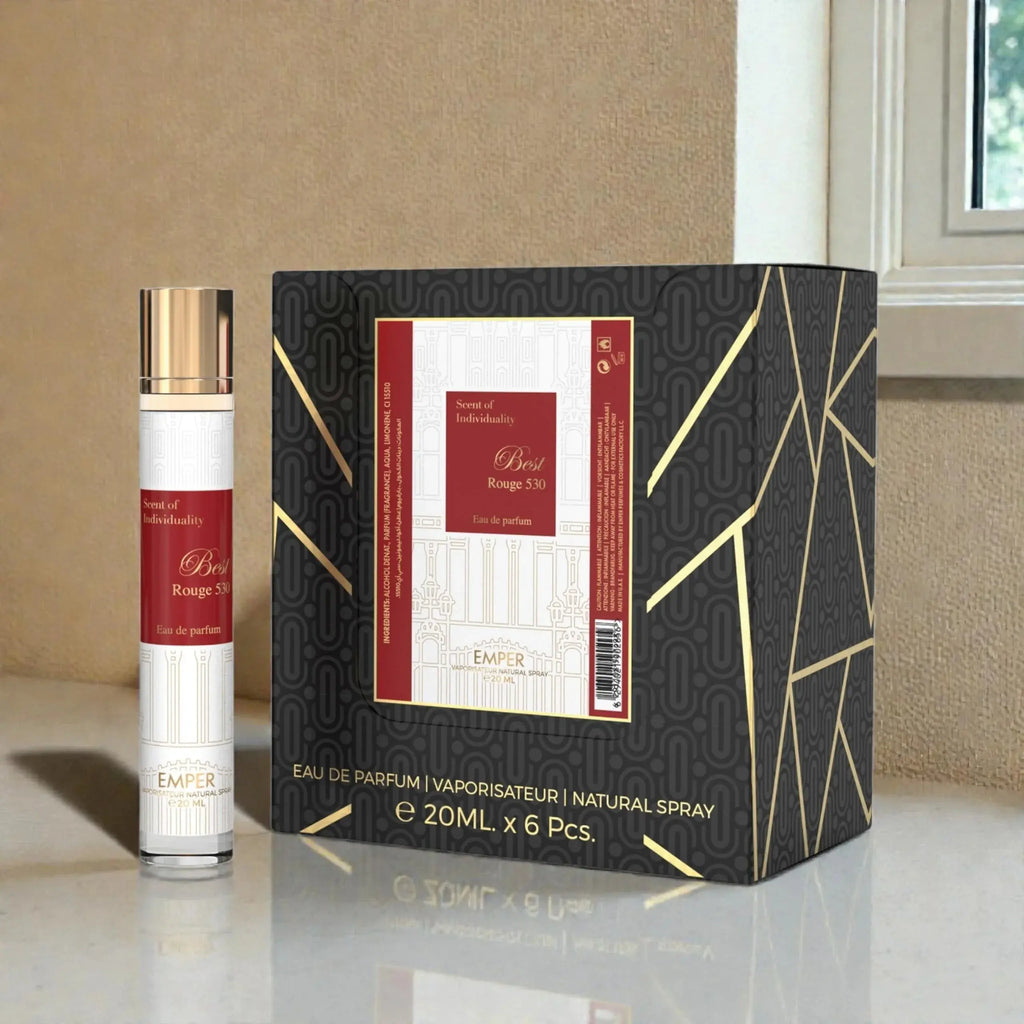 EMPER Best Rouge 530 (Unisex) Eau De Parfum 23x 20ml Plus 1 Free Tester - Ivory Luxe