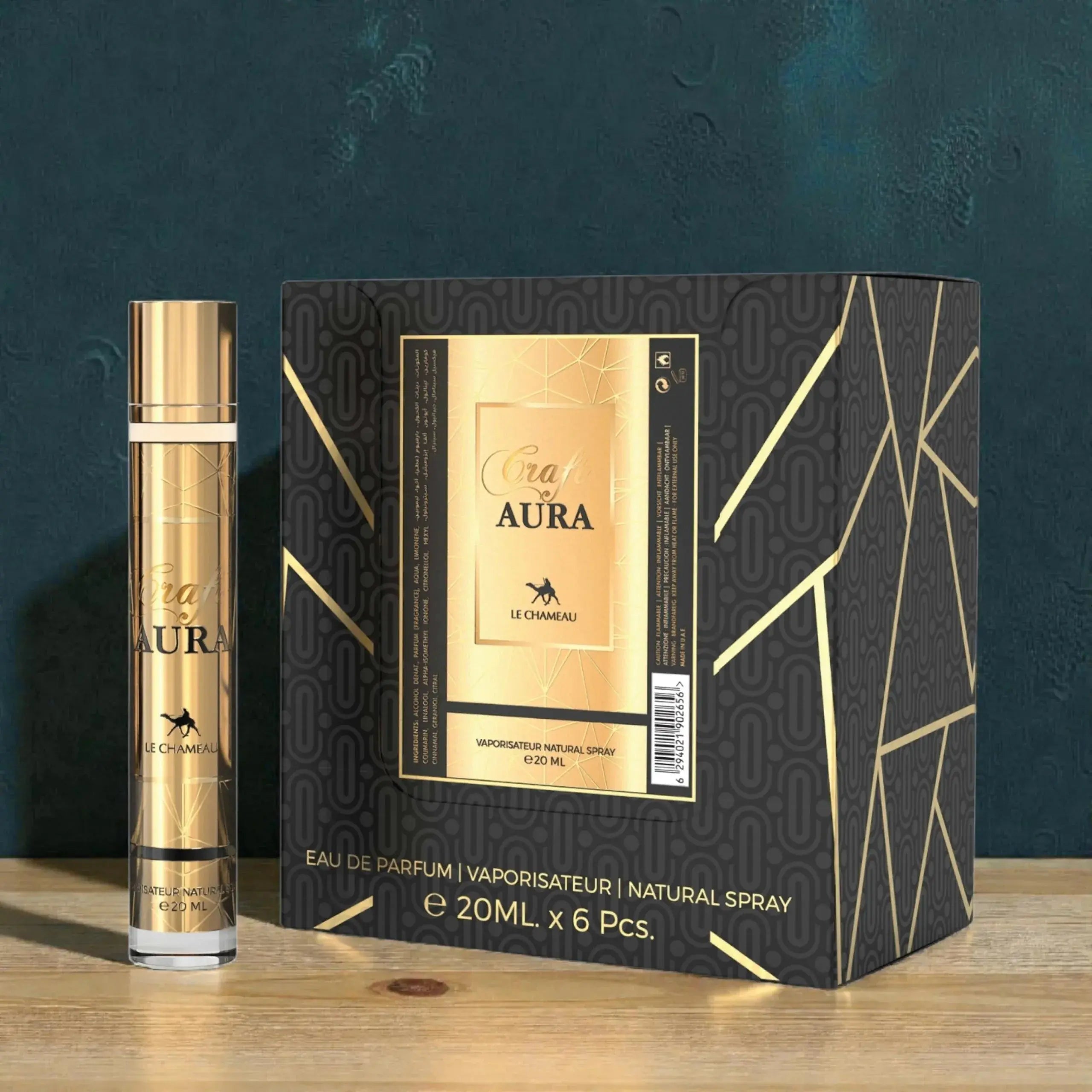 LE CHAMEAU Craft Aura (Pour Femme) Eau De Parfum 23x 20ml Plus 1 Free Tester - Ivory Luxe